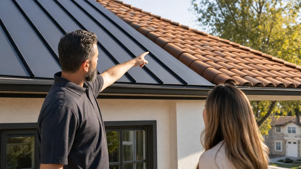 Metal Roof Vs Tile Roof California roofing — California Roof Pro